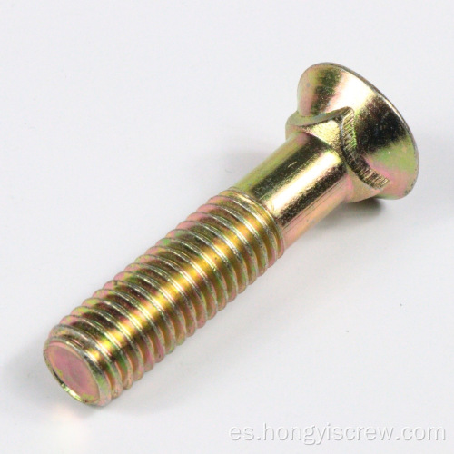 Tornillo de perno de contraunk galvanizado amarillo M4 M6 M8